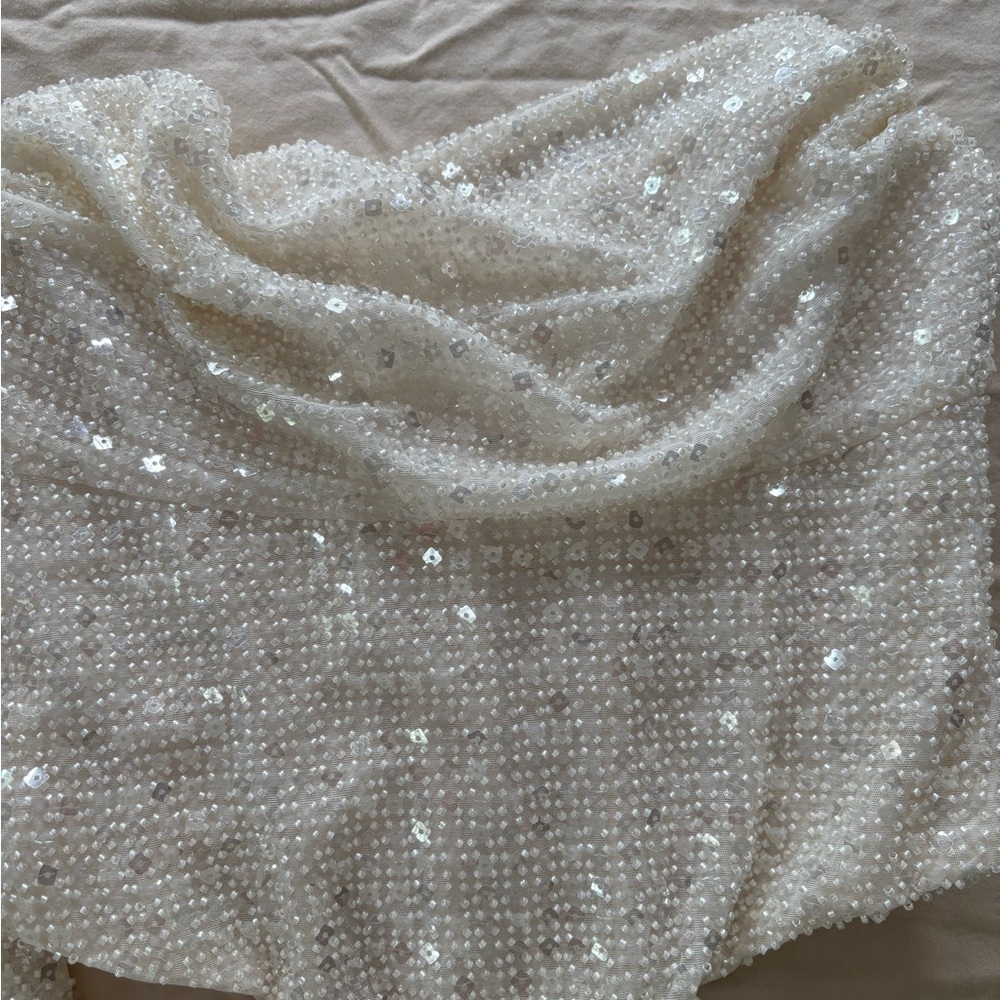 Oh Polly White Mini Skirt and Corset Top (TWO PEICE SET) - Picture 6 of 13